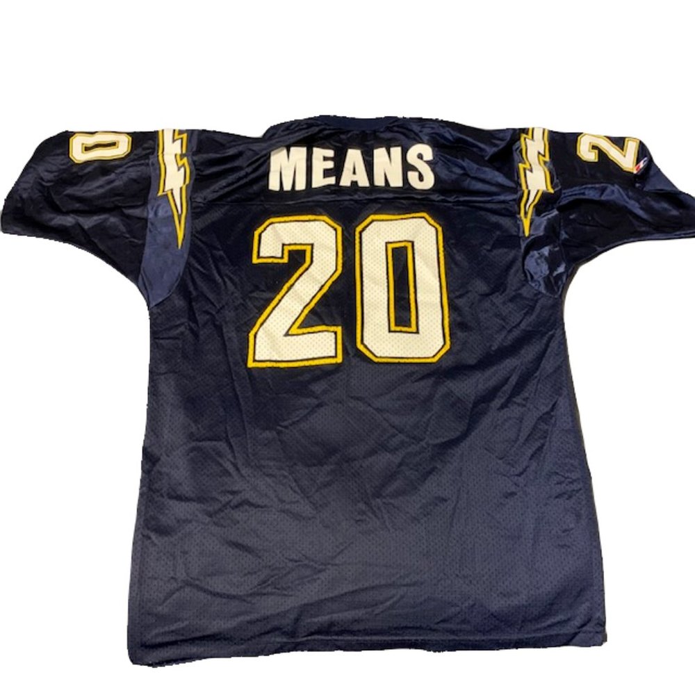Vintage 90's Champion San Diego Chargers Jersey Natrone Means #20 XL 52 Pro Line
